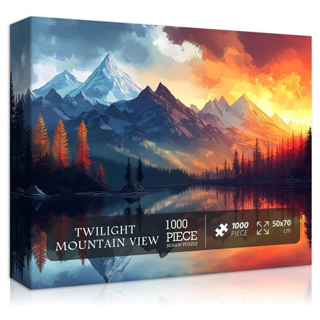 1,000-Piece Twilight Mountain View Puzzle