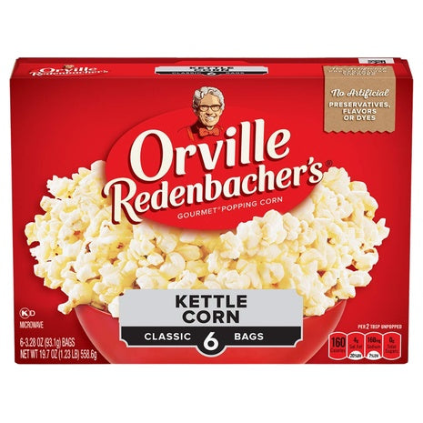 Orville Redenbacher’s Kettle Corn Microwave Popcorn (OK-D)