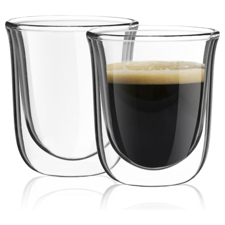 2-Pack JoyJolt Double Walled Espresso Glasses
