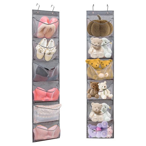2-Pack Over the Door Hanging Shoe Organizer