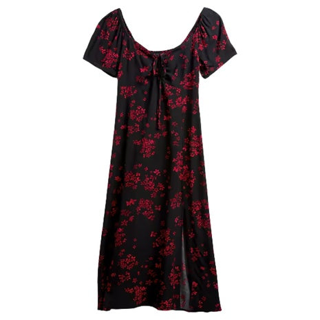 Gap Factory Women's Puff Sleeve Midi Dress