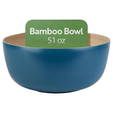 51 oz Greaseproof Freezable Round Serving Bamboo Bowl