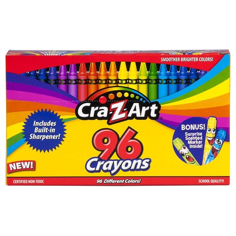 96 Cra-Z-Art Crayons with Sharpener