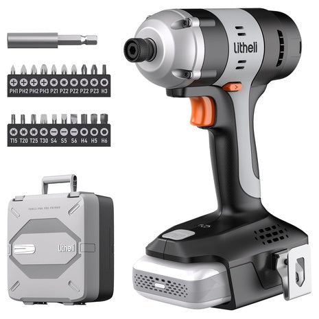 20V 1/4" Hex Power Cordless Impact Driver Kit W/ 2.0Ah Battery