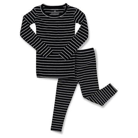 Size 12-24 Months Black Ribbed Pajamas