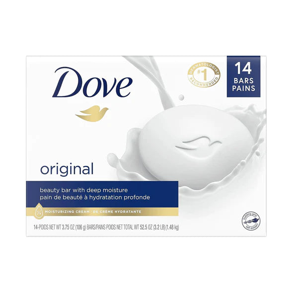 14 barras de belleza en crema hidratante Dove