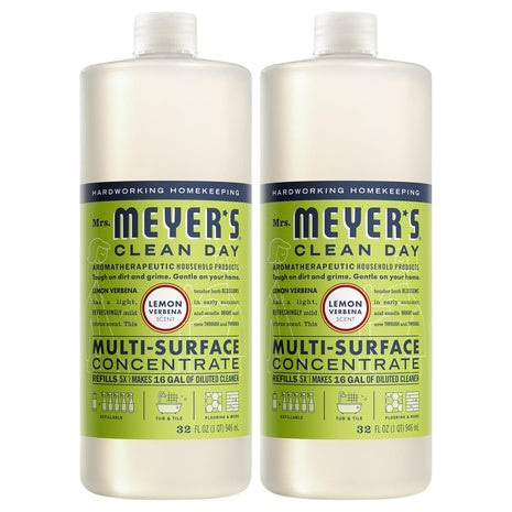 2 Bottles Mrs. Meyers Clean Day Concentrate Multi Surface Cleaner
