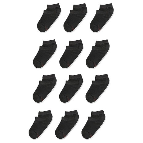 12 Pairs of Hanes Boys’ Extra Durable No Show Athletic Socks