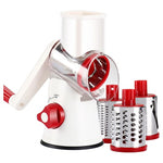 3-in-1 Rotary Slicer & Shredder with Hand Crank