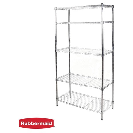Rubbermaid Heavy Duty 5-Tier Wire Shelving Unit (4 Colors)