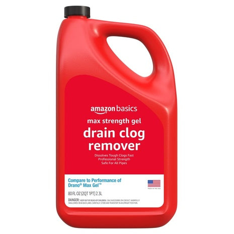 Amazon Basics Max Strength Drain Clog Remover Gel
