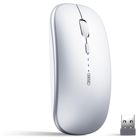 Tri-Mode Slim Rechargeable Wireless Silent Mouse
