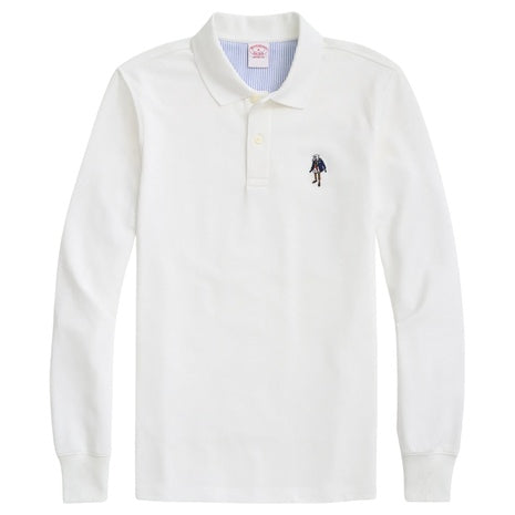 Men's Henry Supima Long-Sleeve Polo Shirt