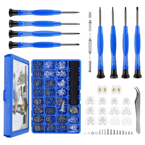 Upgraded Magnetic Eyeglass Repair Kit W/ 8 Screwdrivers