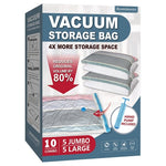 10 Vacuum Storage Bags with Pump