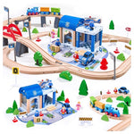 102 Piece Wooden Train Set
