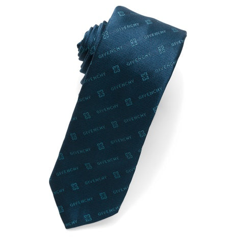 Givenchy Made In Italy Silk Designer Logo Tie