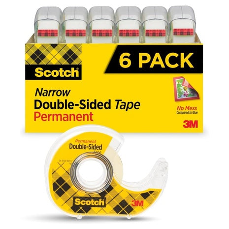 6-Pack Scotch Permanent Double-Sided Tape