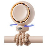 4-Speed Auto Oscillation Portable Rechargeable Baby Fan W/ Light & Flexible Tripod
