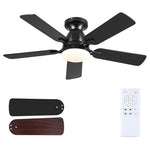 Flush Mount Ceiling Fans with Lights