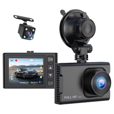 Nexpow 1080P Front & 720P Rear Car Dual Dash Cam W/ Night Vision