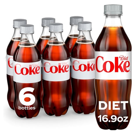 6 Bottles Diet Coke Soda
