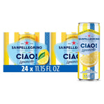 24 Cans Sanpellegrino Ciao Limoncello Sparkling Water