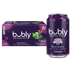 8 Cans bubly Sparkling Water, Blackberry