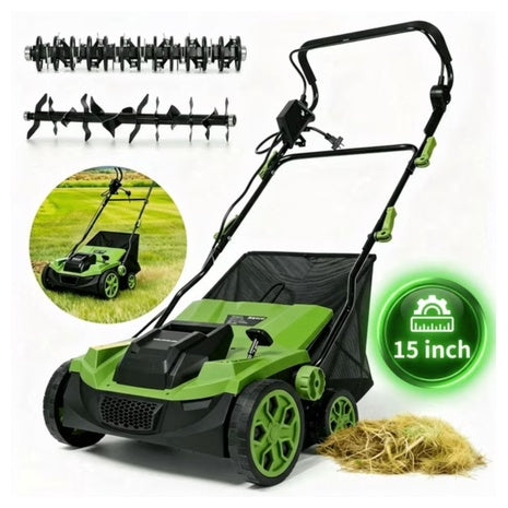 GASKY Electric 15" Dethatcher And Scarifier