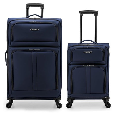 2-Piece U.S. Traveler Expandable Spinner Luggage Set (22″/30″)
