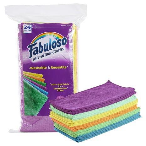 24 Fabuloso Microfiber Cleaning Cloths