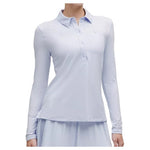 Women's Quick Dry Long-Sleeve Polo Shirt Straight Hem