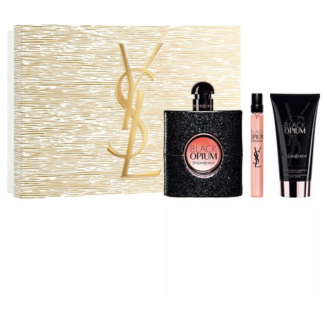 Yves Saint Laurent Women's Black Opium 3-Piece Eau de Parfum Fragrance & Body Lotion Holiday Gift Set