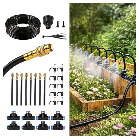 50ft 360deg. Adjustable Garden Watering Drip Irrigation Kit