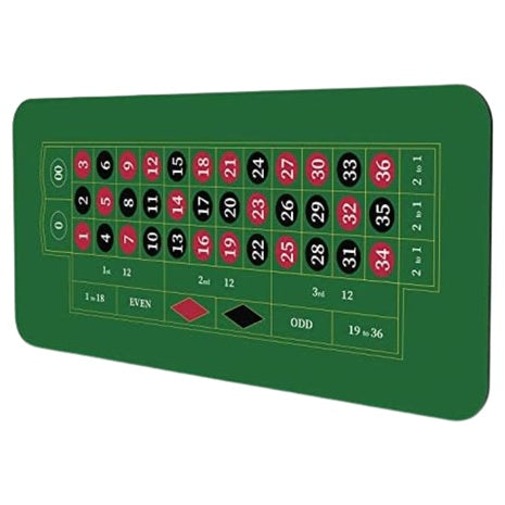 70" X 35" Non-Slip Rubber Roulette Casino Table Mat