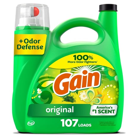 107 Loads Gain Liquid Laundry Detergent