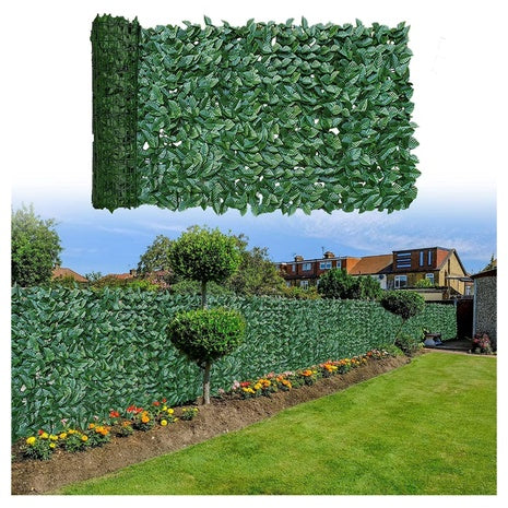 39" X 157" Faux Ivy Leaf Artificial Hedges Fence