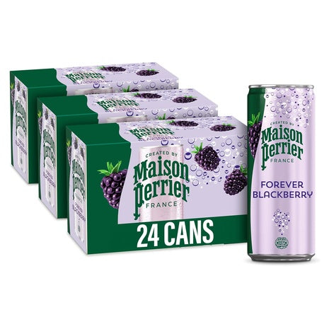24 Cans Maison Perrier Forever Blackberry Sparkling Water