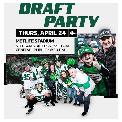 Free Tickets: 2025 NY Jets Draft Party at MetLife Stadium!