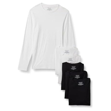 6-Pack Amazon Essentials Men's Slim Fit Crewneck Undershirts