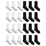 24 Pairs Hanes Boys Crew Socks