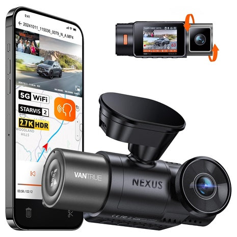 Vantrue N2X 2.7K STARVIS 2 Dual Dash Camera