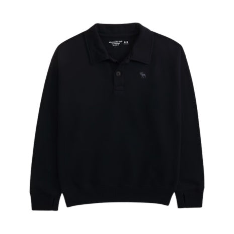 Essential Henley Collared Sweatshirt
