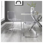 2-Pack Mainstays Clear Dining Chair