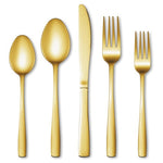 40-Piece Gold Silverware Set