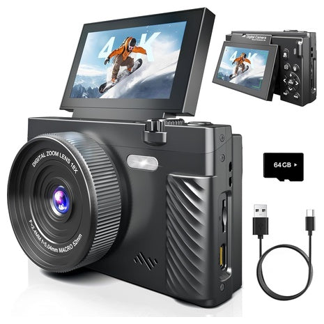 4K Autofocus Digital Vlogging Camera With WiFi And Autofocus