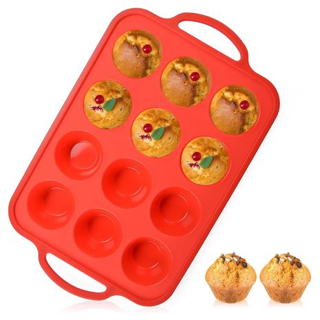12 Cups Silicone Muffin Pan