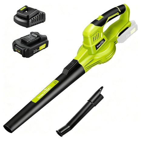 20V Cordless Leaf Blower with 2.0Ah Battery & Charger
