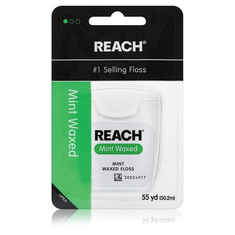 55 Yards Reach Mint Flavored Waxed Dental Floss