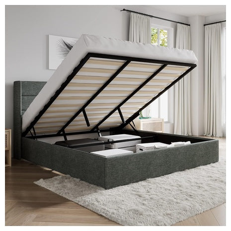 Sha Cerlin King Lift-Up Storage Platform Bed